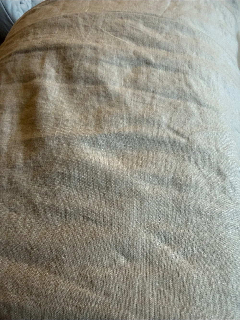NWOT 100% European Linen King/Cal King Oat Duvet Set - Retail $214